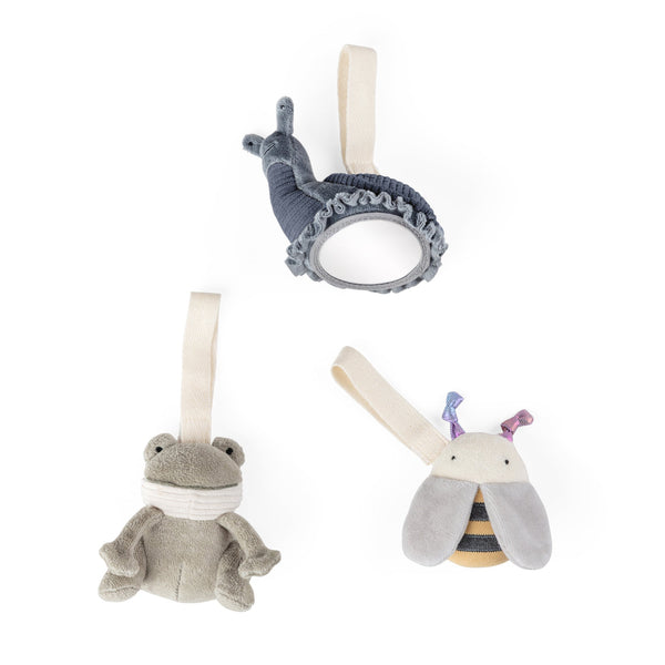 Brinquedos de atividades — 3 unidades | Sebra — Dusty Green