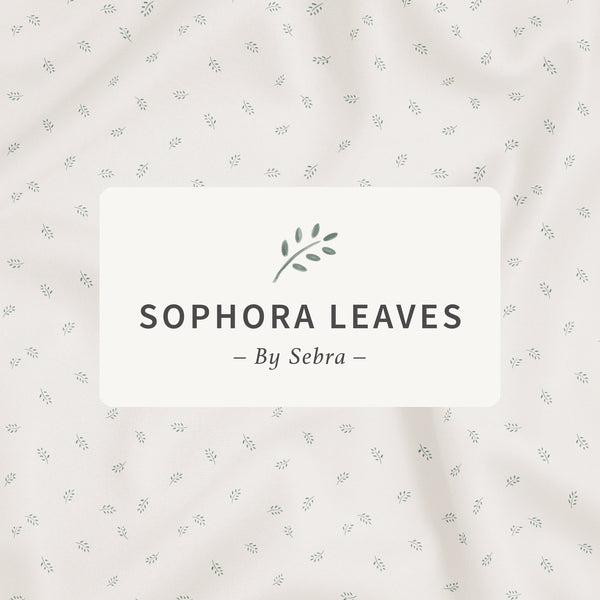 Roupa de cama júnior em percal — tamanho DK | Sebra — Sophora Leaves
