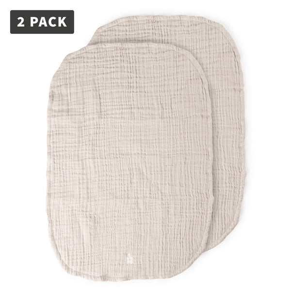 Toalhas para muda-fraldas em musselina — 2 unidades | Sebra — Birchbark rose