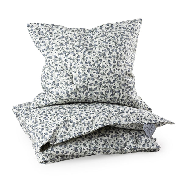 Roupa de cama de bebé em percal | Sebra — Blue olive