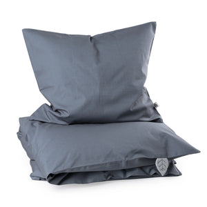 Roupa de cama de bebé em percal | Sebra — Forest lake blue