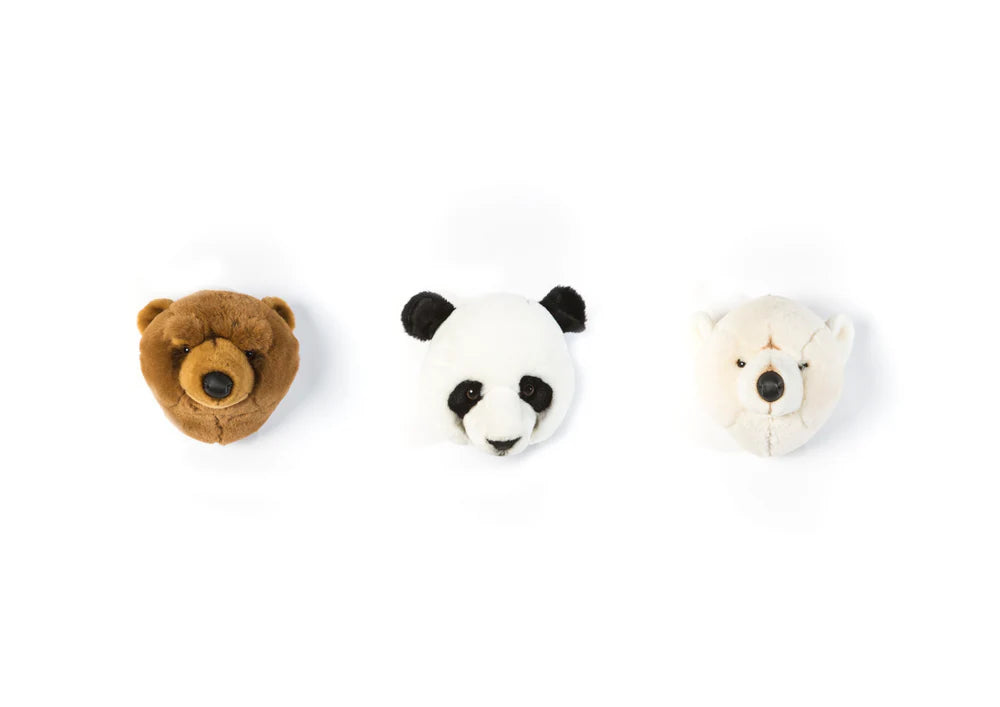 Conjunto de 3 Mini Cabeças de Urso – Wild & Soft