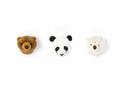 Conjunto de 3 Mini Cabeças de Urso – Wild & Soft