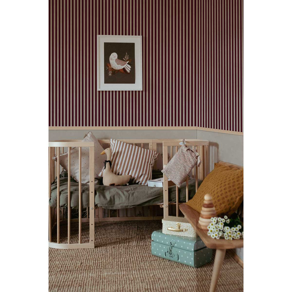 Papel de Parede Maya Stripes Brown Beige – Dekornik – imagem 1