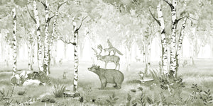 Mural Bear King Green – Kikki Belle – imagem 1