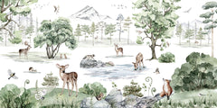 Mural Deer Forest Winter – Kikki Belle – imagem 1