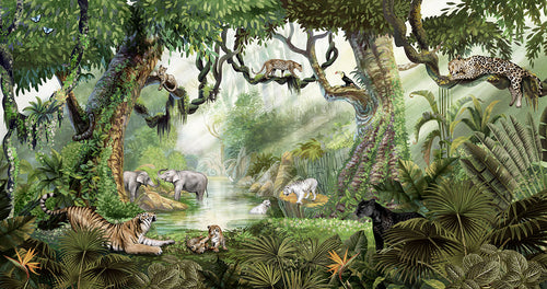 Mural Jungle Cats – Kikki Belle – imagem 1
