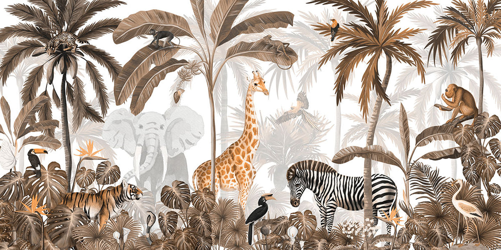 Mural Jungle Jive Sepia – Kikki Belle – imagem 1