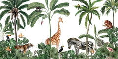Mural Jungle Jive White – Kikki Belle – imagem 1