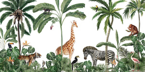 Mural Jungle Jive White – Kikki Belle – imagem 1