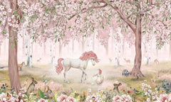 Mural Unicorn Forest Pink – Kikki Belle – imagem 1