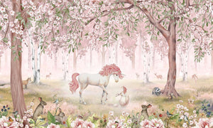 Mural Unicorn Forest Pink – Kikki Belle – imagem 1