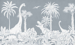 Mural Monochrome Dino Blue – Kikki Belle – imagem 1