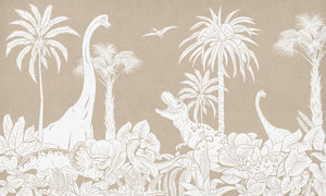 Mural Monochrome Dino Brown – Kikki Belle – imagem 1