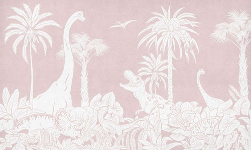 Mural Monochrome Dino Pink – Kikki Belle – imagem 1