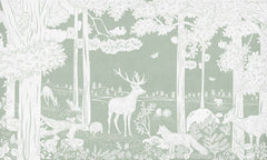 Mural Monochrome Forest Green – Kikki Belle – imagem 1