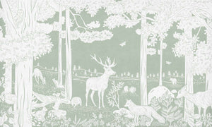 Mural Monochrome Forest Green – Kikki Belle – imagem 1