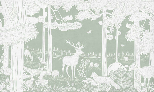 Mural Monochrome Forest Green – Kikki Belle – imagem 1