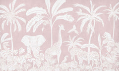 Mural Monochrome Jungle Pink – Kikki Belle – imagem 1