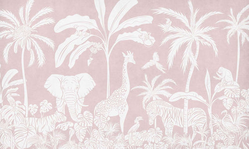 Mural Monochrome Jungle Pink – Kikki Belle – imagem 1