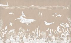 Mural Monochrome Sea Brown – Kikki Belle – imagem 1