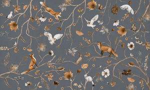 Mural Playful Forest blue – Kikki Belle – imagem 1