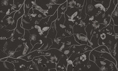 Mural Playful Forest Monochrome black – Kikki Belle – imagem 1