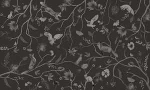 Mural Playful Forest Monochrome black – Kikki Belle – imagem 1
