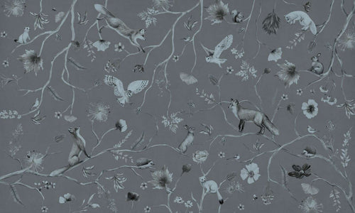 Mural Playful Forest Monochrome blue – Kikki Belle – imagem 1