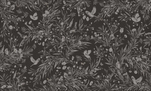 Mural Playful Robins Monochrome black – Kikki Belle – imagem 1