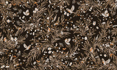 Mural Playful Robins Vintage black – Kikki Belle – imagem 1