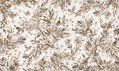Mural Playful Robins Vintage white – Kikki Belle – imagem 1