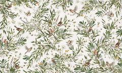 Mural Playful Robins white – Kikki Belle – imagem 1