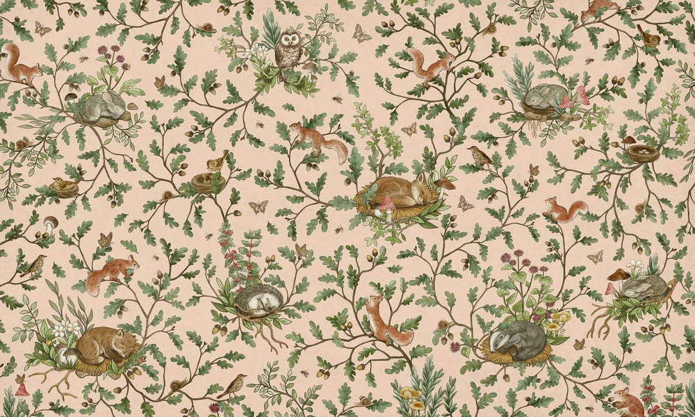 Mural Playful Woods beige – Kikki Belle – imagem 1