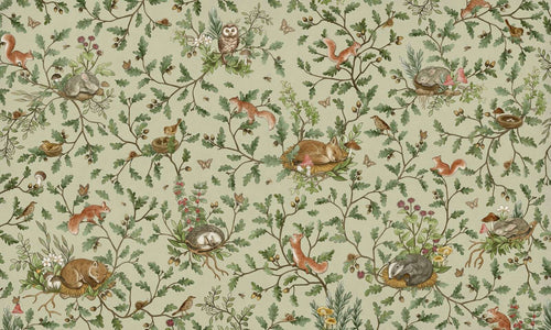 Mural Playful Woods green – Kikki Belle – imagem 1