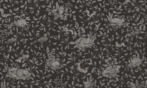 Mural Playful Woods Monochrome black – Kikki Belle – imagem 1