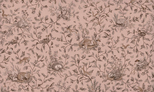 Mural Playful Woods Monochrome pink – Kikki Belle – imagem 1