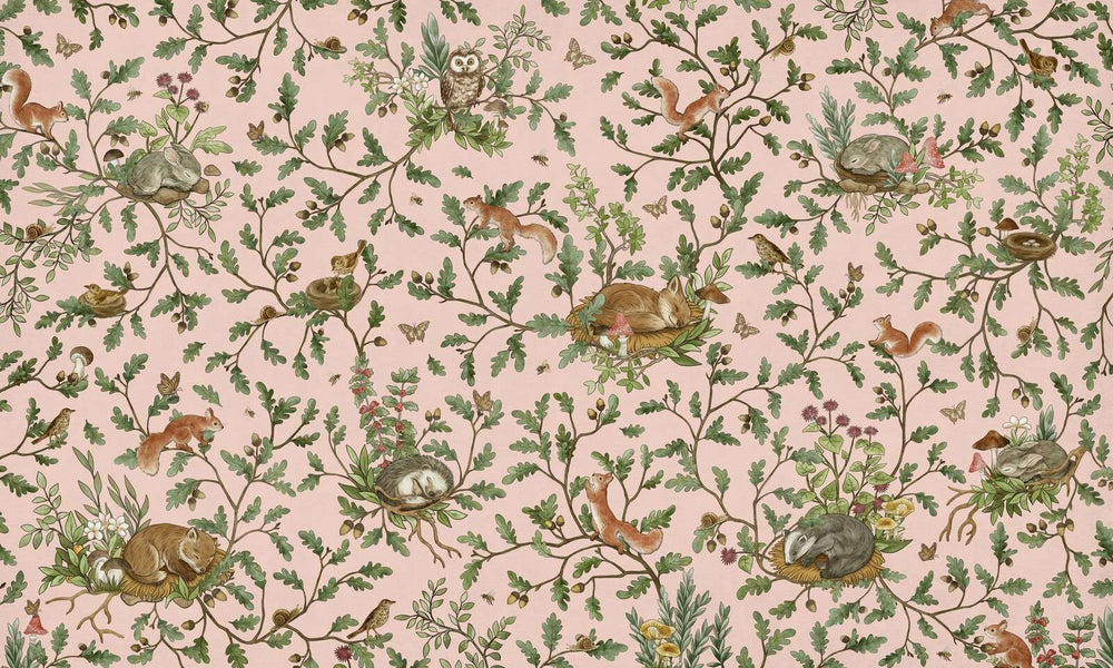 Mural Playful Woods pink – Kikki Belle – imagem 1
