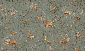 Mural Playful Woods Vintage green – Kikki Belle – imagem 1