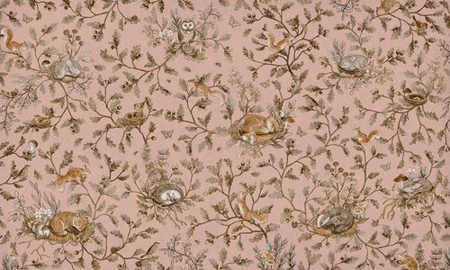 Mural Playful Woods Vintage pink – Kikki Belle – imagem 1
