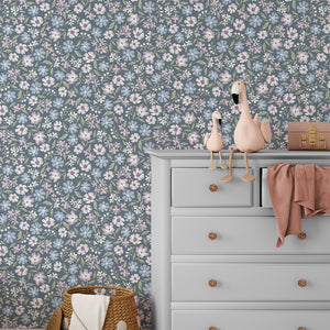 Papel de Parede Daisy – Blue – Pastelowe Love – imagem 4