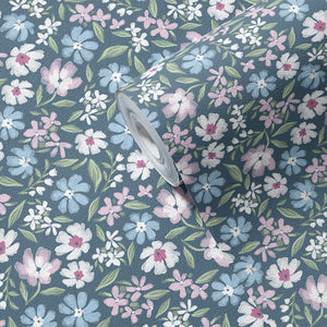 Papel de Parede Daisy – Blue – Pastelowe Love – imagem 5