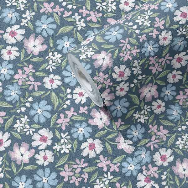 Papel de Parede Daisy – Blue – Pastelowe Love – imagem 5