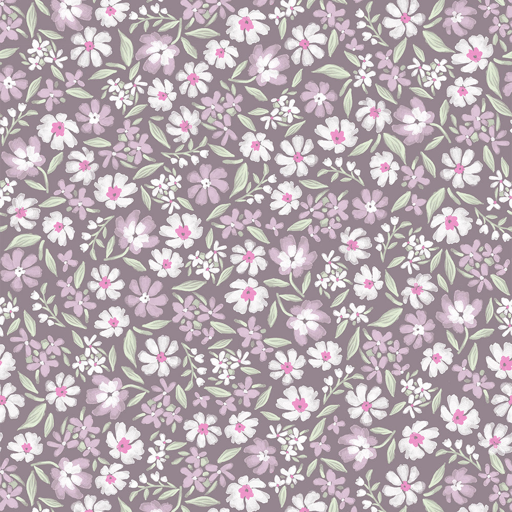 Papel de Parede Daisy – Plum – Pastelowe Love – imagem 1