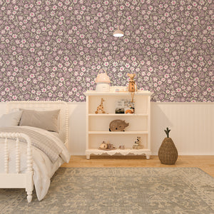 Papel de Parede Daisy – Plum – Pastelowe Love – imagem 3
