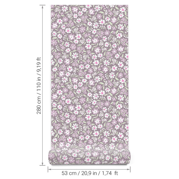 Papel de Parede Daisy – Plum – Pastelowe Love – imagem 8