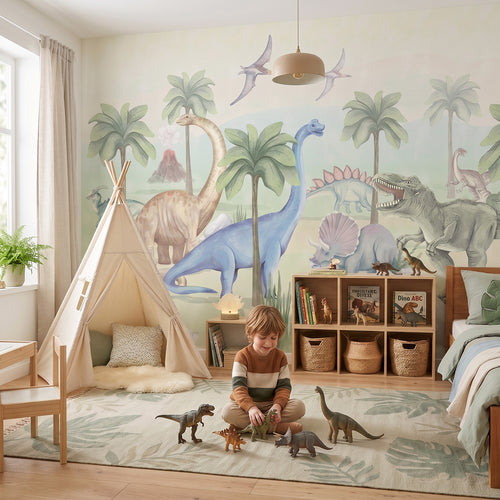 Mural Dinosaurs – Pastelowe Love – imagem 1