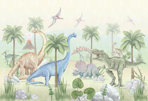 Mural Dinosaurs – Pastelowe Love – imagem 9