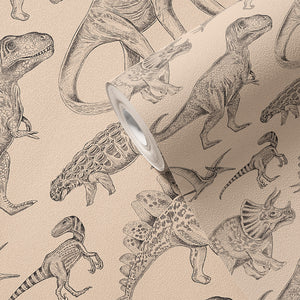 Papel de Parede Dinosaurs – Beige – Pastelowe Love – imagem 5