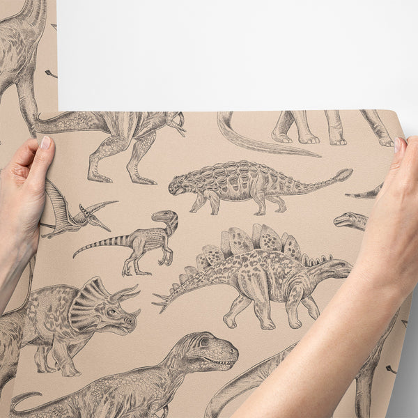 Papel de Parede Dinosaurs – Beige – Pastelowe Love – imagem 7